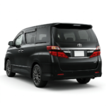 2010 Toyota Vellfire rear three-quarter view