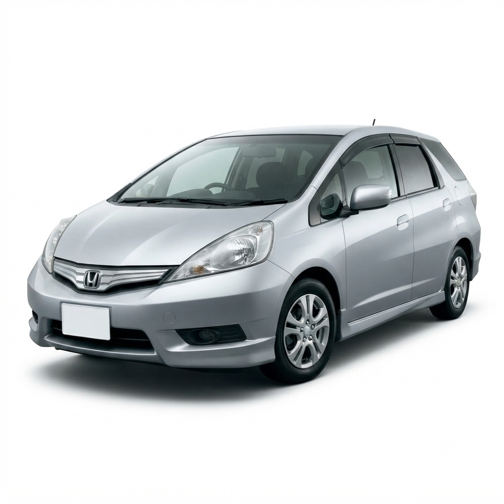 2010 Honda Fit G front view in Silver - Japanese import hatchback