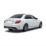 Rear angle of the 2014 Mercedes-Benz C-Class C200 in White