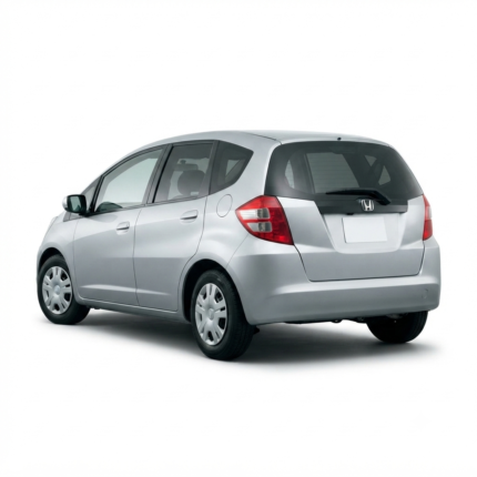 Rear angle of the 2007 Honda Fit RS in Gray