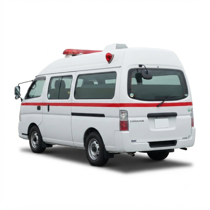 Rear angle of 2007 Nissan Caravan Van 4WD Automatic in White