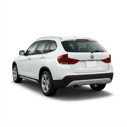 Rear angle of 2010 BMW X1 sDrive18i in White