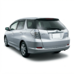 Rear angle of the 2010 Honda Fit G in Silver